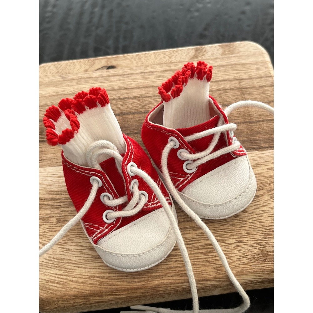 18" Doll Red Canvas Sneakers & Matching Socks Sophia's Heritage Collection Brand